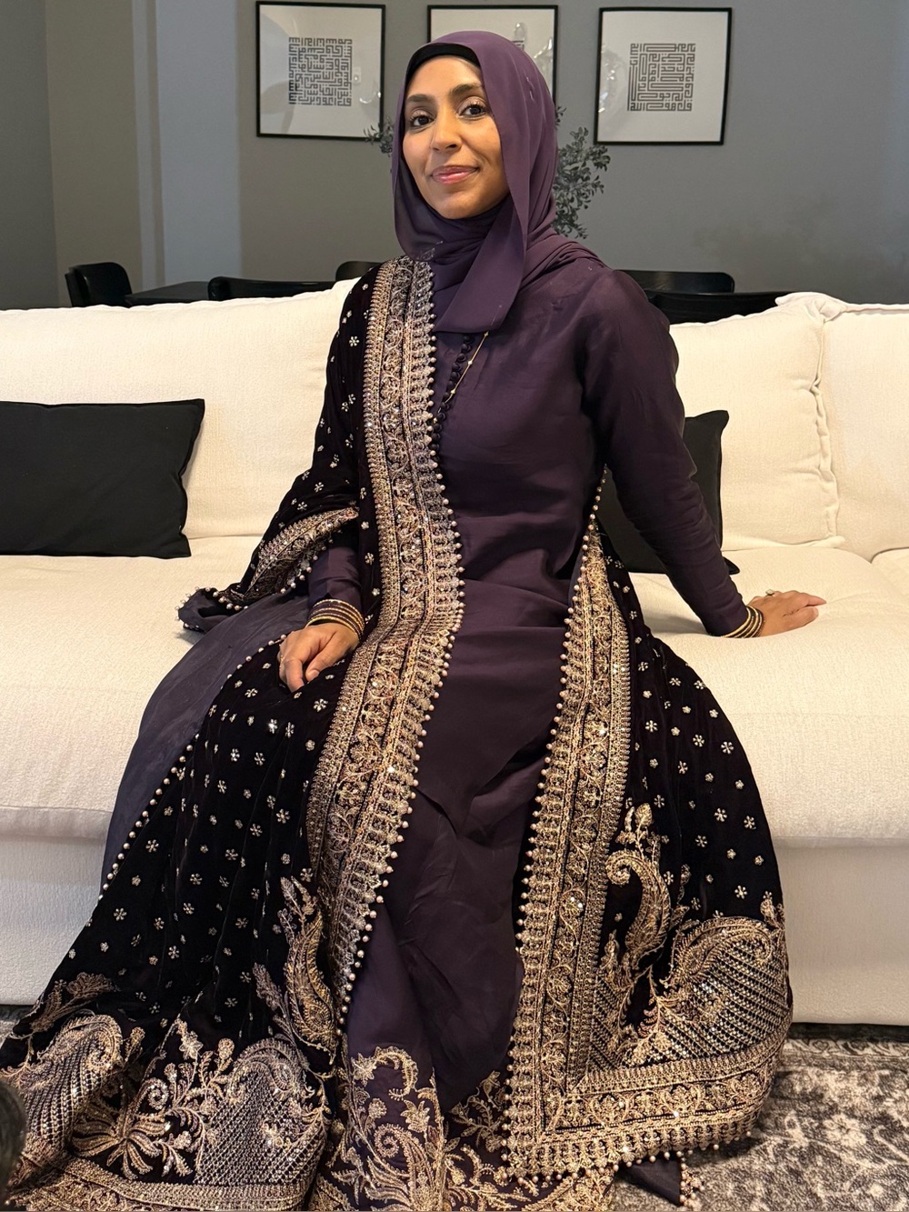 Faiza Saqlain Vespera Silk Suit with Velvet Dupatta and Matching Bag